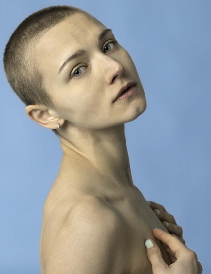 Captivating Blue-Eyed Serene Gaze Portrait Commercial Use Digital Downloadable Image - Image 1