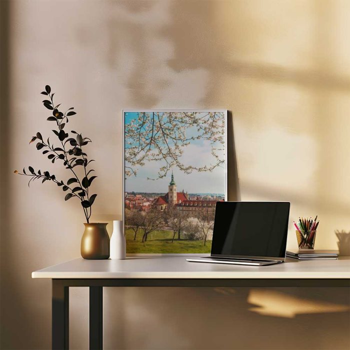 Prague during spring in Petrin Tower  Fine Art Poster - Image 4