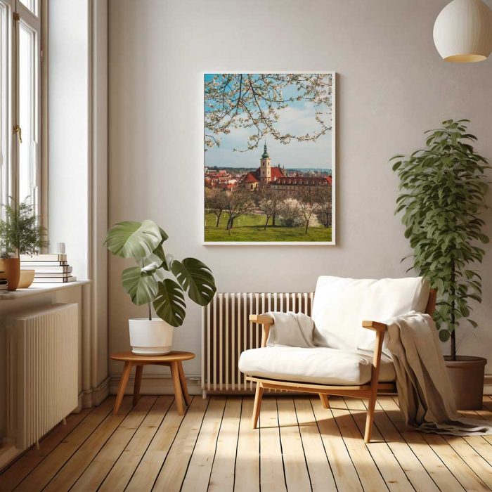 Prague during spring in Petrin Tower  Fine Art Poster - Image 5