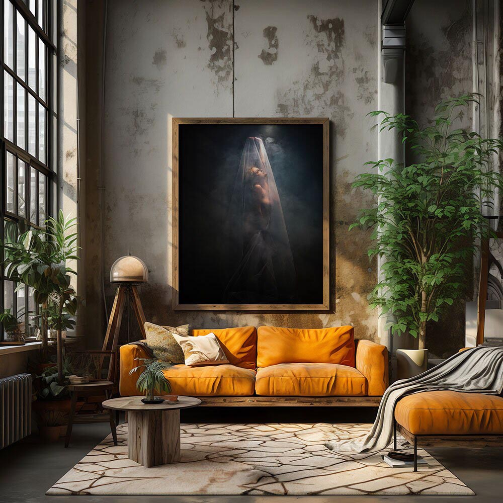 il_fullxfull.6114003838_k0bh Pure Of Grace Woman Portrait Fine Art Poster - Image 1